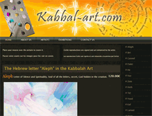 Tablet Screenshot of kabbal-art.com